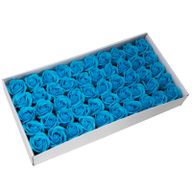 DIY Seifenblumen - mittelgr. Rose - Himmelblau