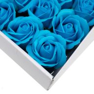 DIY Seifenblumen - mittelgr. Rose - Himmelblau