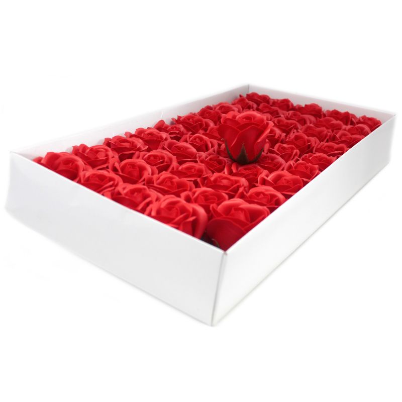 DIY Seifenblumen - mittelgroße Rose - Rot
