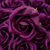 DIY Seifenblumen - mittelgr. Rose - Dunkelviolett