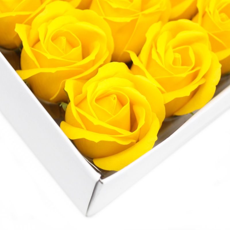DIY Seifenblumen - mittelgroße Rose - Gelb