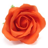 DIY Seifenblumen - mittelgroße Rose - Dunkel Orange