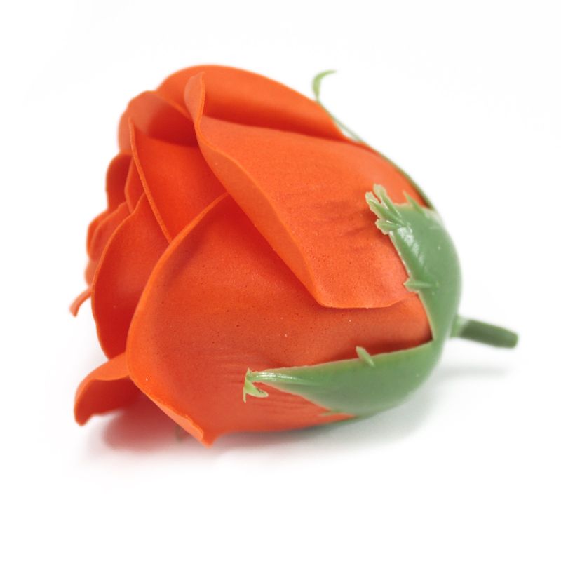 DIY Seifenblumen - mittelgroße Rose - Dunkel Orange