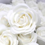 DIY Seifenblumen - große Rose - Weiß
