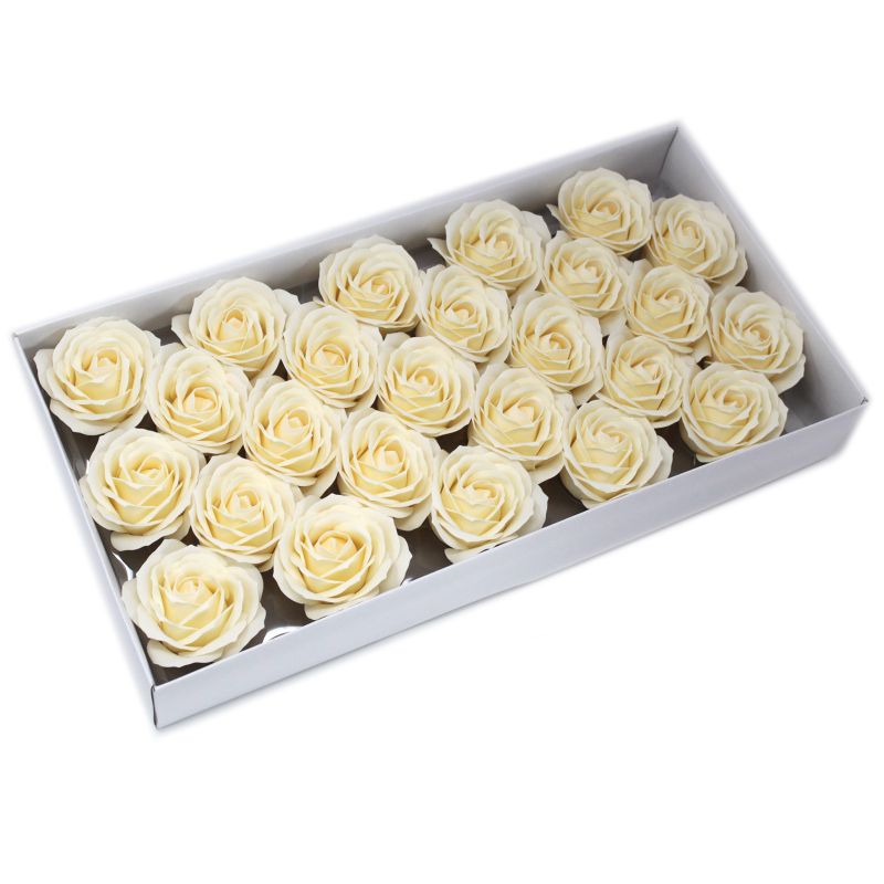 DIY Seifenblumen - große Rose - Elfenbein