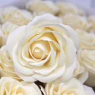 DIY Seifenblumen - große Rose - Elfenbein