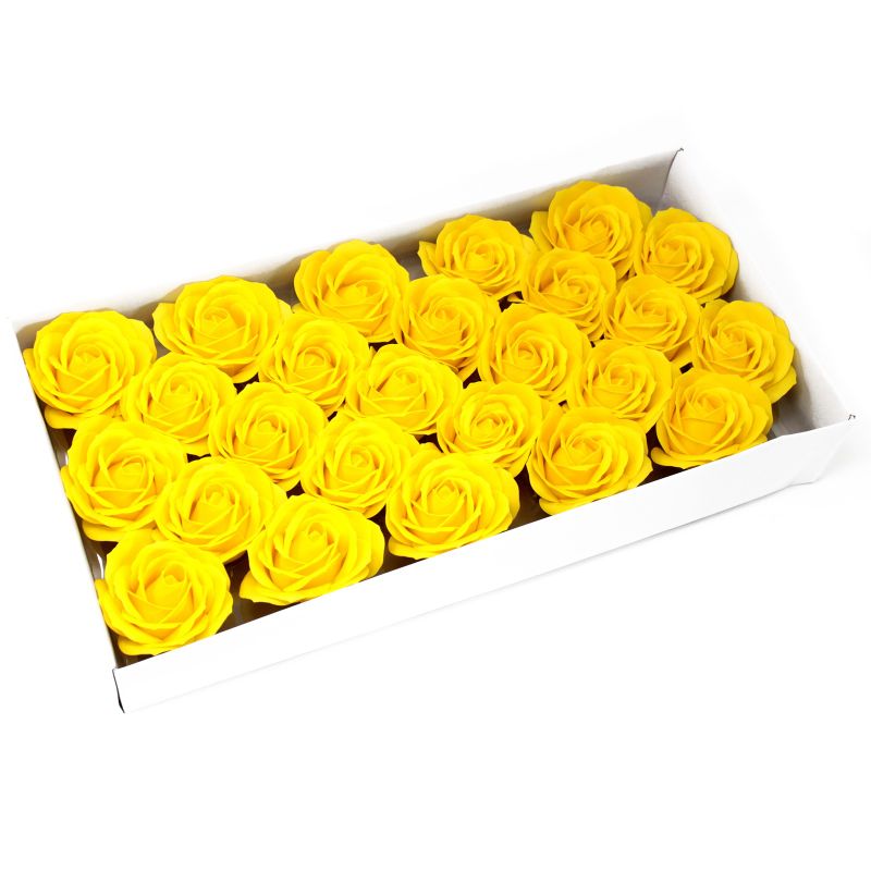 DIY Seifenblumen - große Rose - Gelb