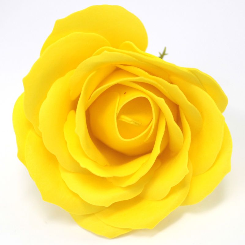 DIY Seifenblumen - große Rose - Gelb