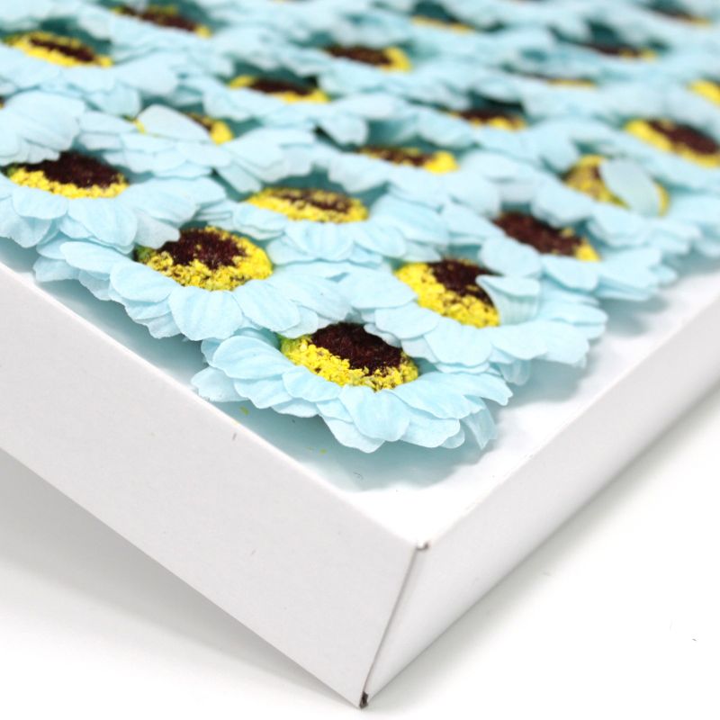 DIY Seifenblumen - kl. Sonnenblume - Blau