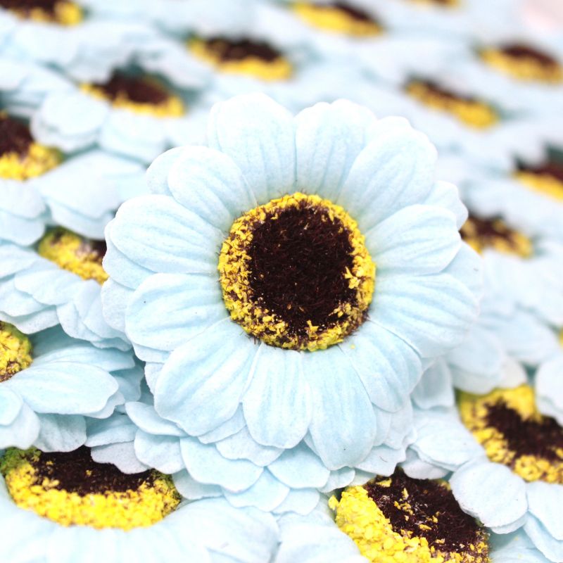 DIY Seifenblumen - kl. Sonnenblume - Blau