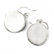 Baum des Lebens Silber Ohrringe 15mm - Perlmutt