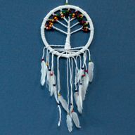 Baum des Lebens Traumfänger - Baumwolle 22cm (sortiert)