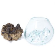Full Carton Molten Glass on Wood - Small Bowl