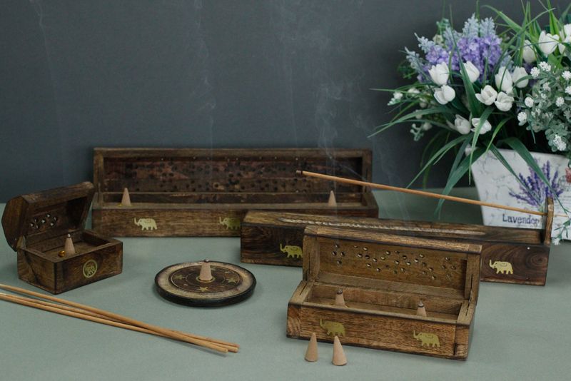Mangoholz Rauchbox - Sortiert