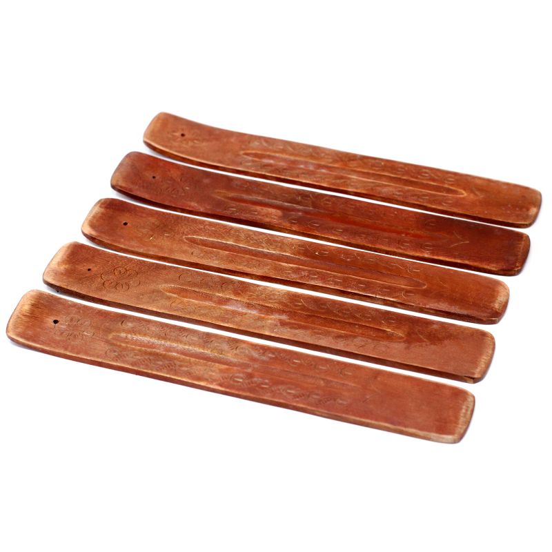 Geschnitzter Holzhalter aus Mangoholz