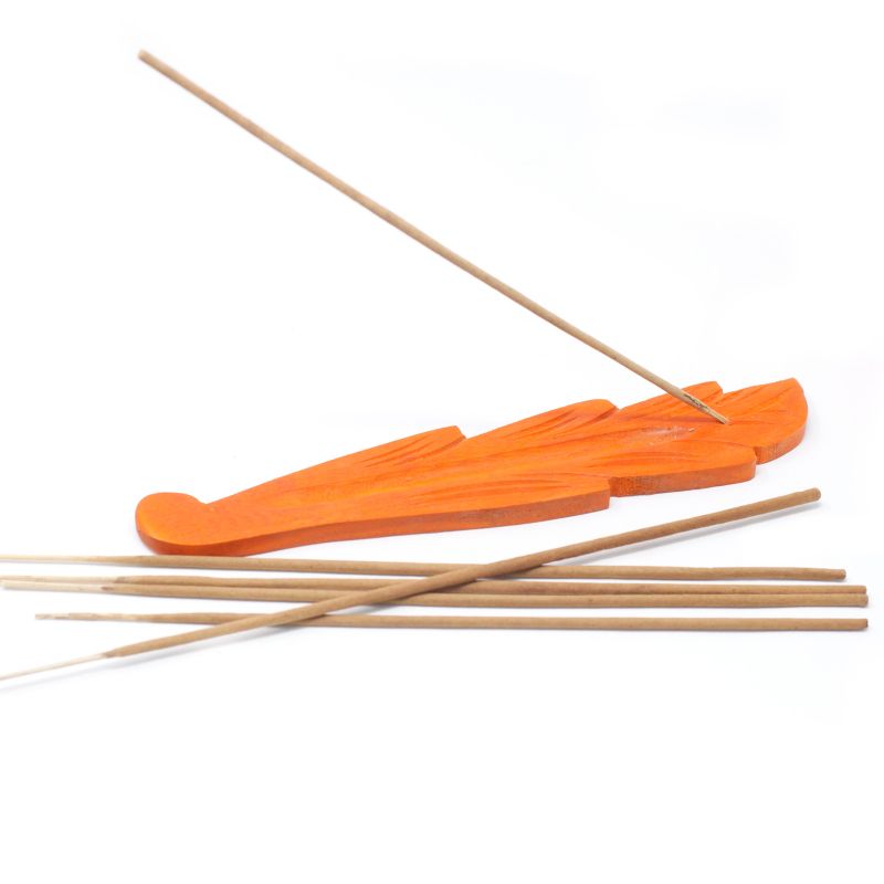 Holzhalter aus Mangoholz in Blattform
