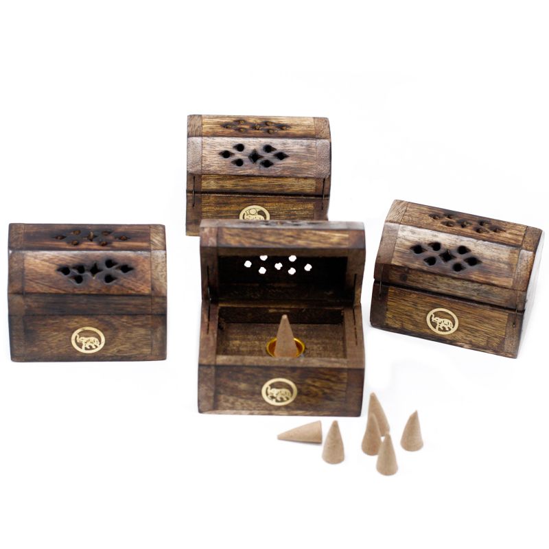 Mini Räucherwerkbox - Mangoholz