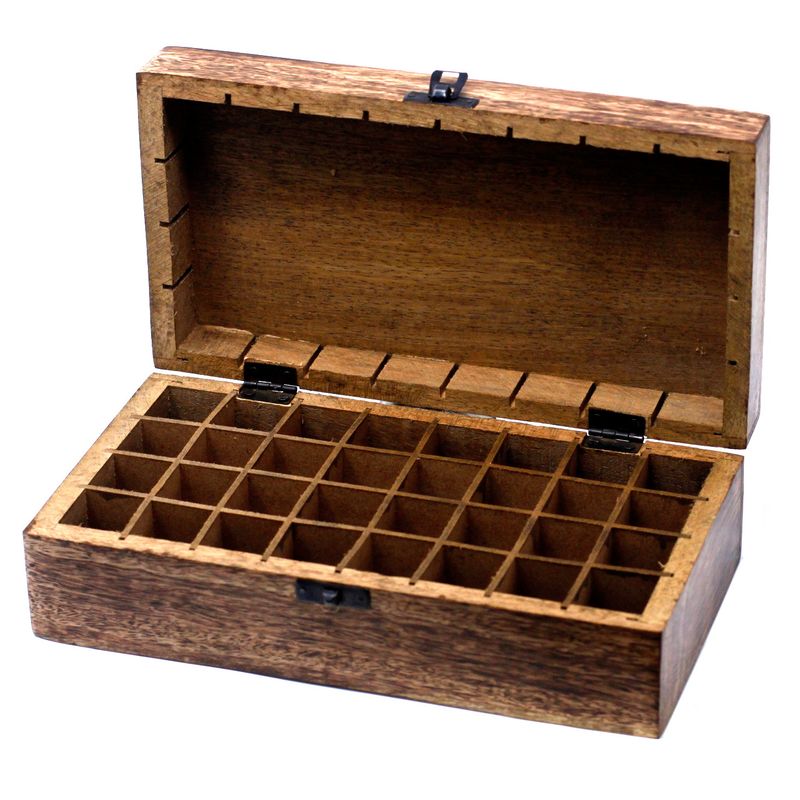 Mangoholz Aromatherapie Box- Floral (hält 32)