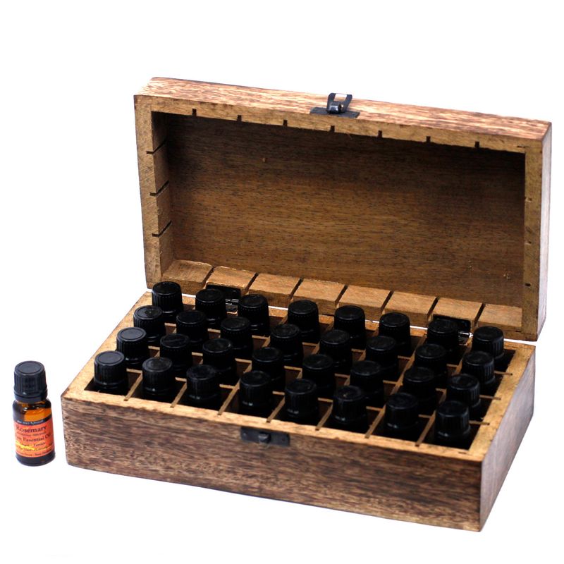 Mangoholz Aromatherapie Box- Floral (hält 32)