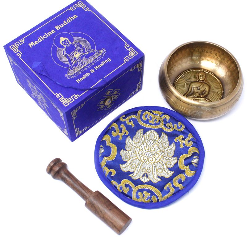 Buddha Medizinklangschale Set 10cm (min 500gm)
