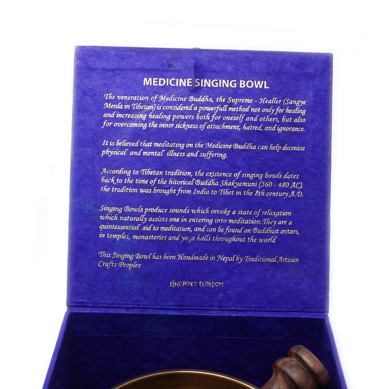 Buddha Medizinklangschale Set 10cm (min 500gm)