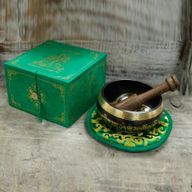 Tara Klangschale Set 10cm (min 380gm)-Grün