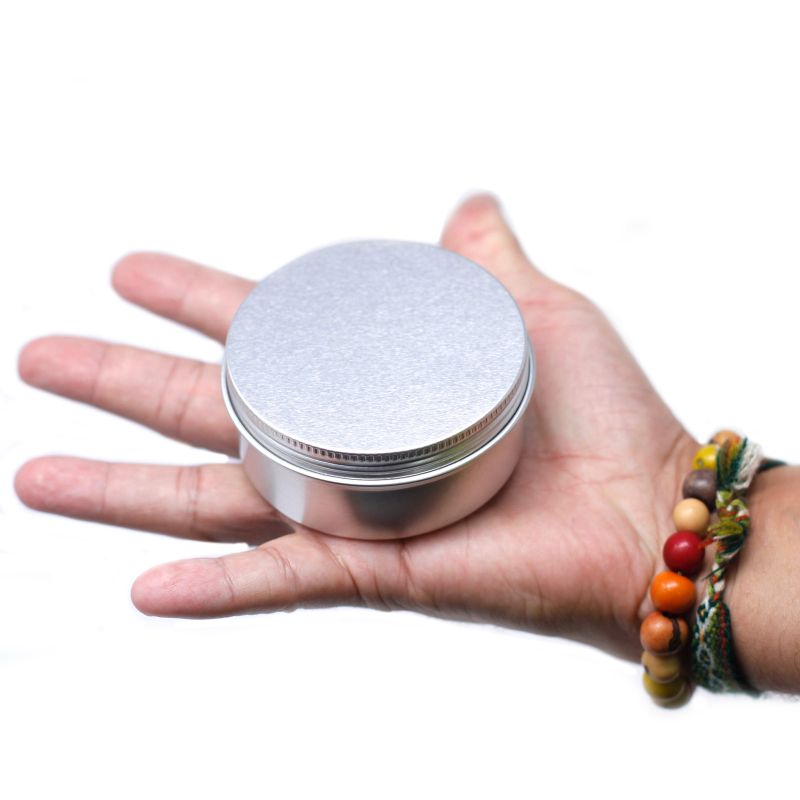 Aluminium-Dose, rund, 100 ml, mit Schraubverschluss