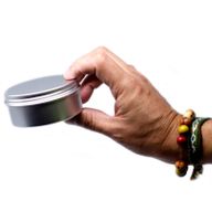 Aluminium-Dose, rund, 100 ml, mit Schraubverschluss