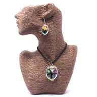 Schmuck mit gepr. Blumen - Baum des Lebens Set - Bunt
