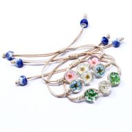 Schmuck mit gepr. Blumen - Armbänder mit 3 Blumen