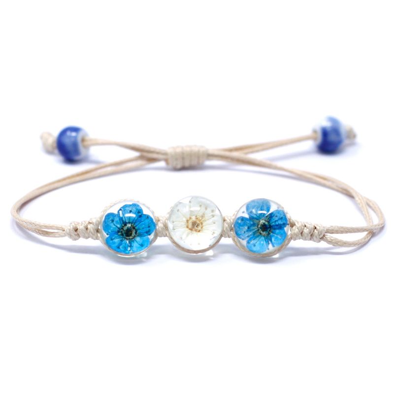 Schmuck mit gepr. Blumen - Armbänder mit 3 Blumen