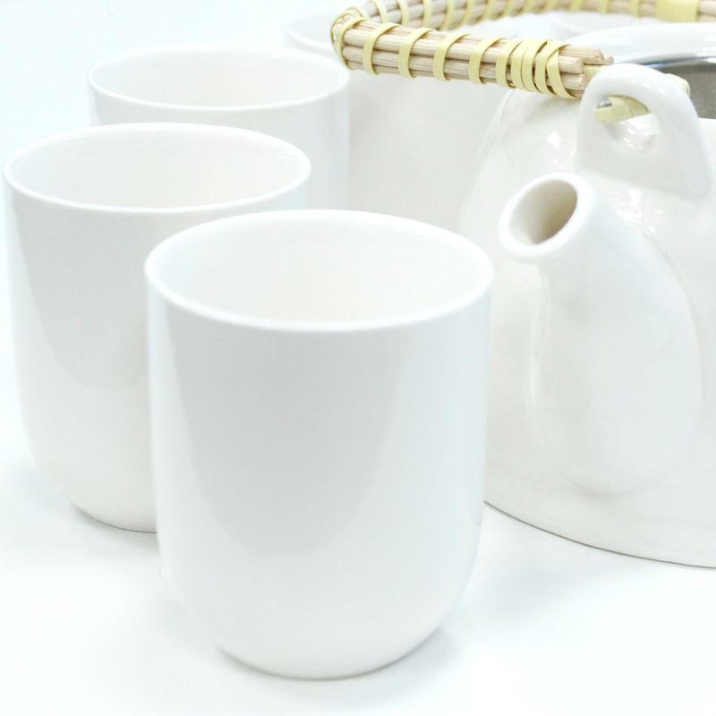 Kräuter Teekanne-Set - klassisch Weiß