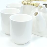 Kräuter Teekanne-Set - klassisch Weiß