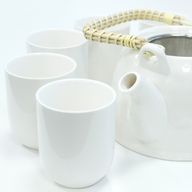 Kräuter Teekanne-Set - klassisch Weiß