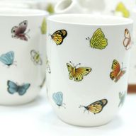 Kräuter Teekanne-Set- Schmetterlinge