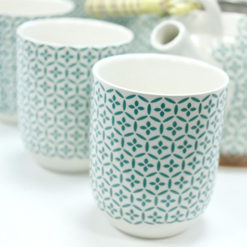 Kräuter Teekanne-Set- Grünes Mosaik