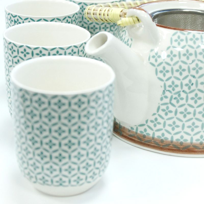 Kräuter Teekanne-Set- Grünes Mosaik