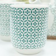 Kräuter Teekanne-Set- Grünes Mosaik