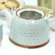 Kräuter Teekanne-Set- Grünes Mosaik