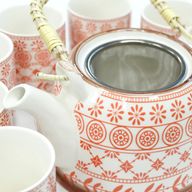 Kräuter Teekanne-Set- Bernstein