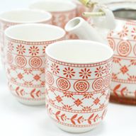 Kräuter Teekanne-Set- Bernstein