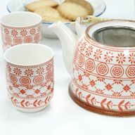Kräuter Teekanne-Set- Bernstein