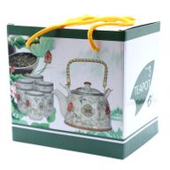 Kräuter Teekanne-Set- Orientalischer blauer Stein