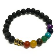 Lava-Steinarmband - Elefant Chakra