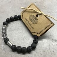 Lava-Steinarmband - Stammes Steinquarz
