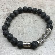 Lava-Steinarmband - Stammes Steinquarz