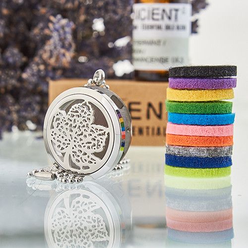 Aroma Diffusor Halskette - Blatt 30mm
