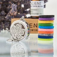 Aroma Diffusor Halskette - Blatt 30mm