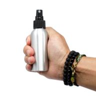 100-ml-Aluminiumflasche mit schwarzem Sprühverschluss
