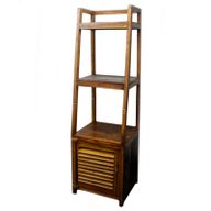 Offenes Regal aus recyceltem Teakholz